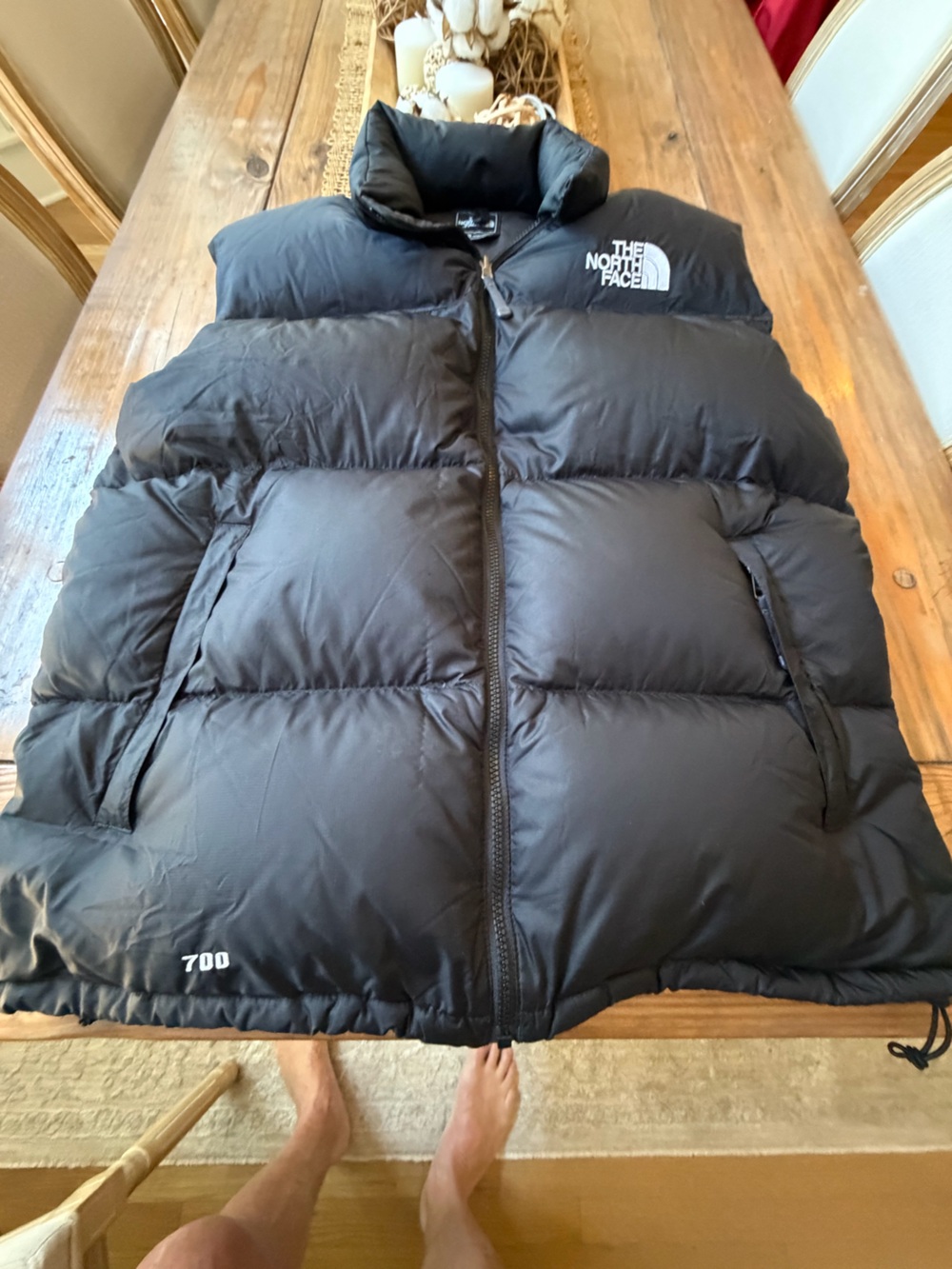 NORTH FACE 700 DOWN VEST MENS XXL EXCELLENT CONDITION NO FLAWS BLACK